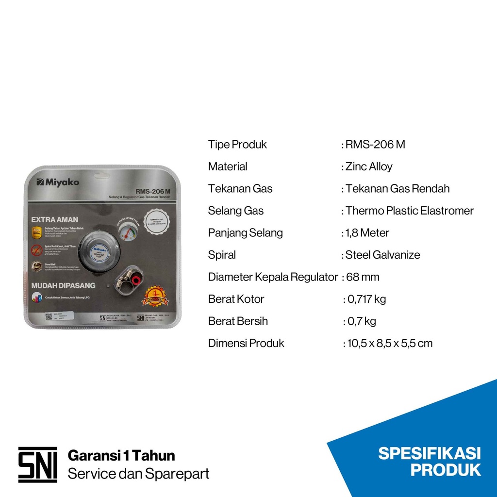 Selang Gas RMS-206 M Miyako