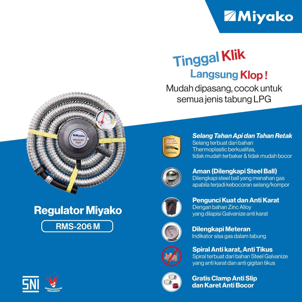 Selang Gas RMS-206 M Miyako