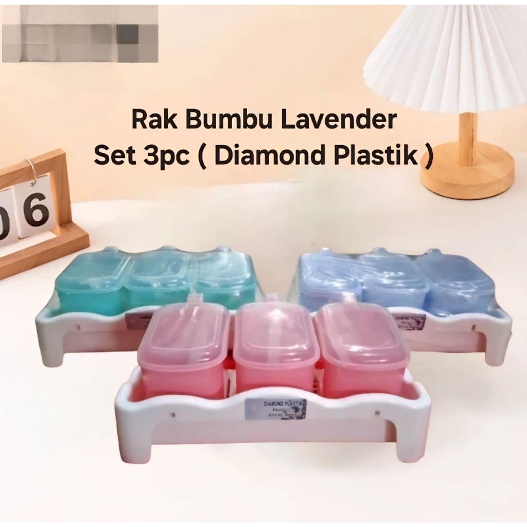 Wadah Bumbu Diamond 3 Set