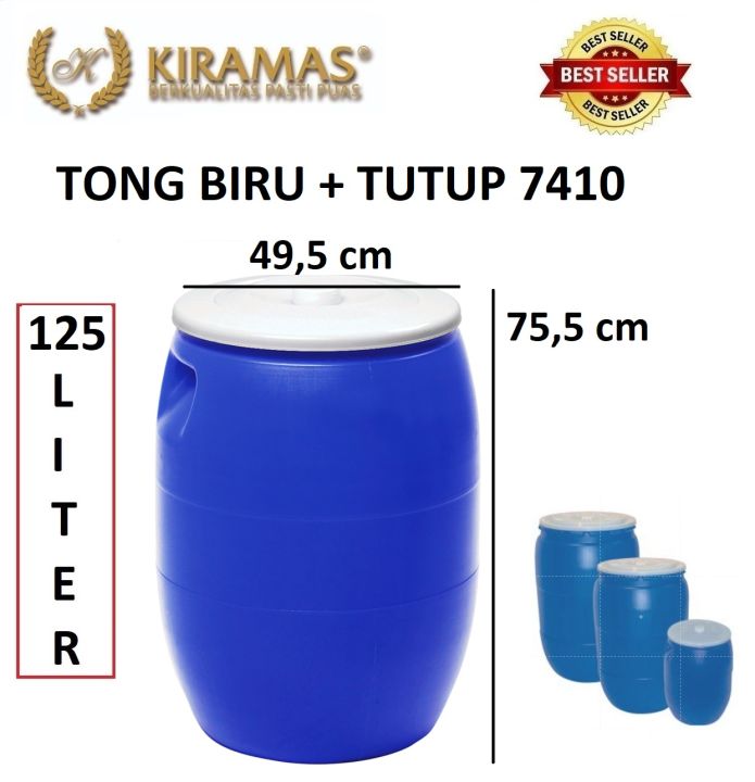 Tong 125L Tutup Kiramas