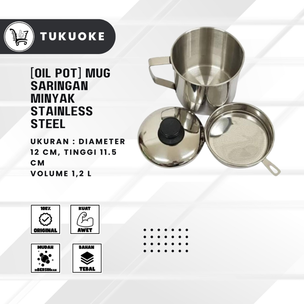 Mug Sts Minyak Bekas 10Cm