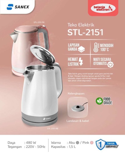 [Stora:00283] Teko Listrik STL-2151 PK Sanex