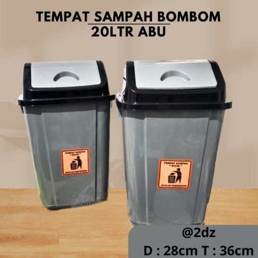 [Stora:00912] Kotak Sampah 20L BomBom