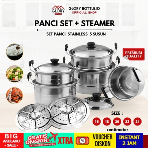 [Stora:01017] Panci Susun Steamer POT